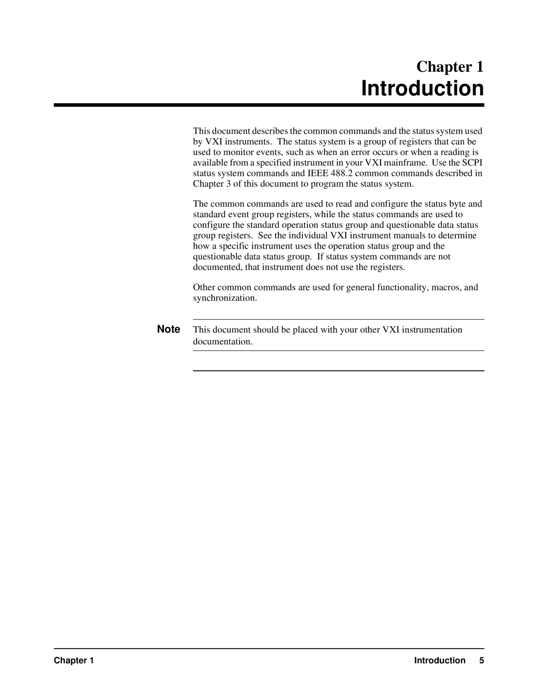 HP VXI manual Introduction 