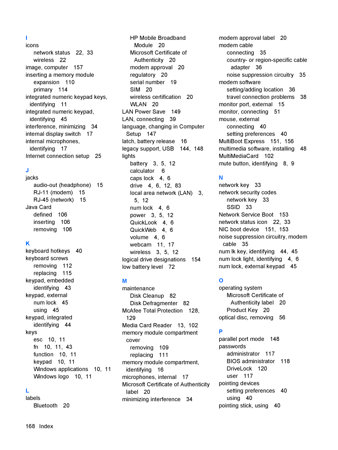 HP VZ243AV manual Icons 