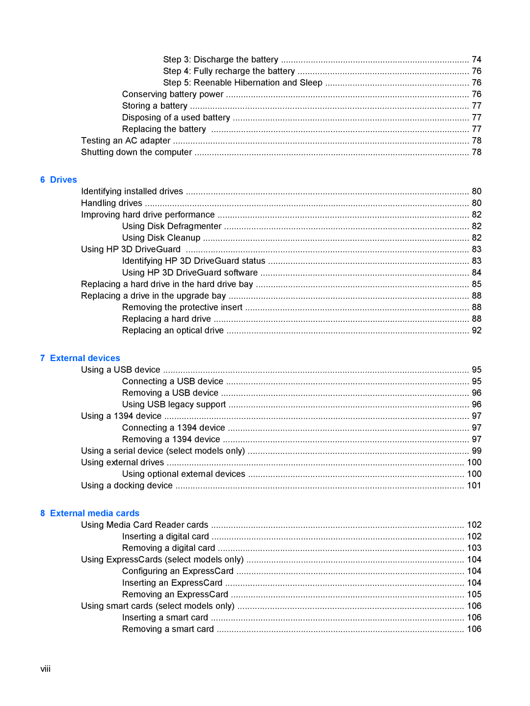 HP VZ243AV manual Drives 