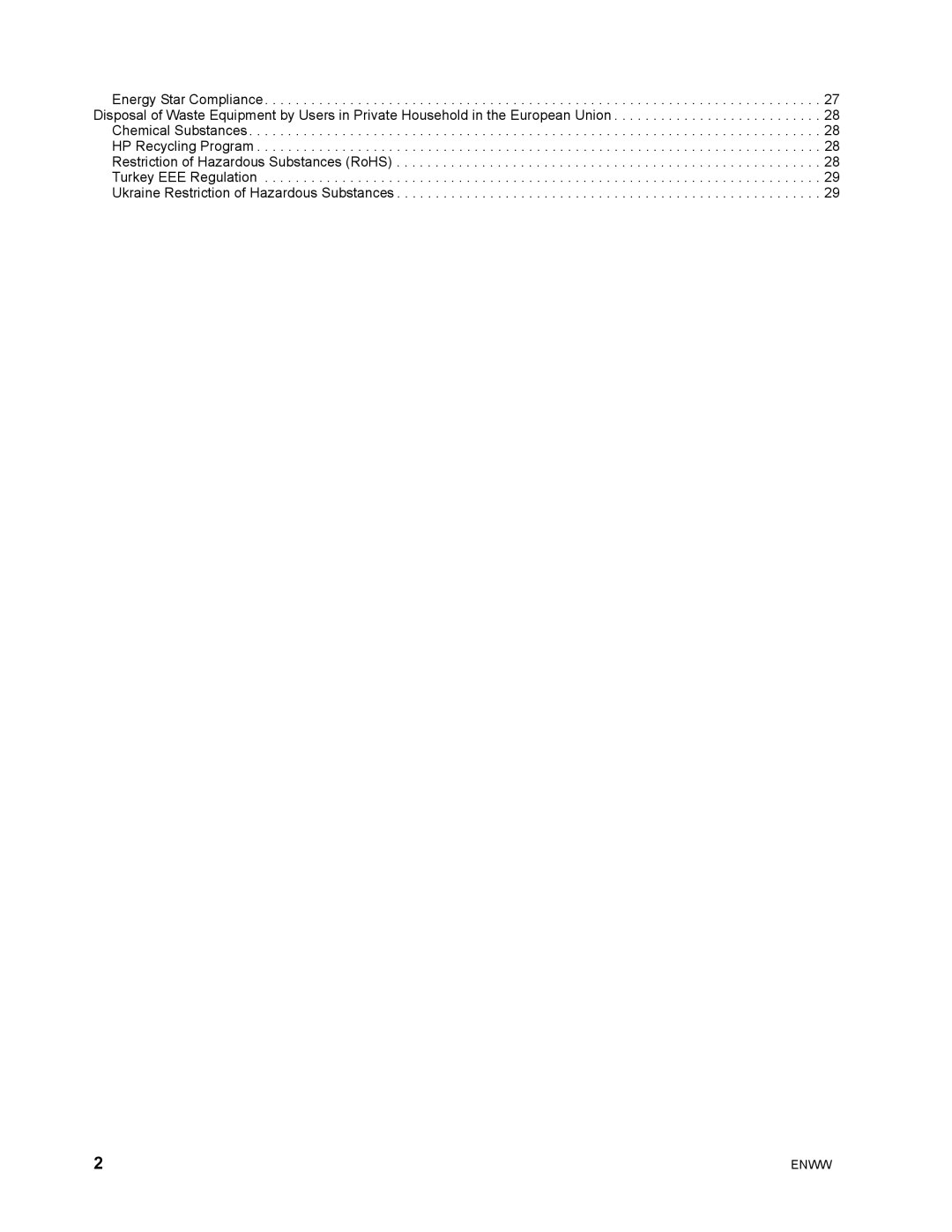 HP LV2011Q, W2072B, W2072A, W2071D, W1972A, W1971A, W2052A, W1952A, LV1911, W2371D, LV2311 manual Enww 