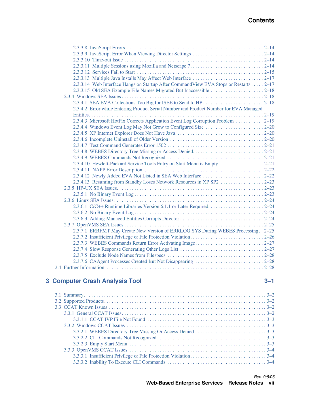 HP Web-Based Enterprise Services 4.5 manual Computer Crash Analysis Tool 