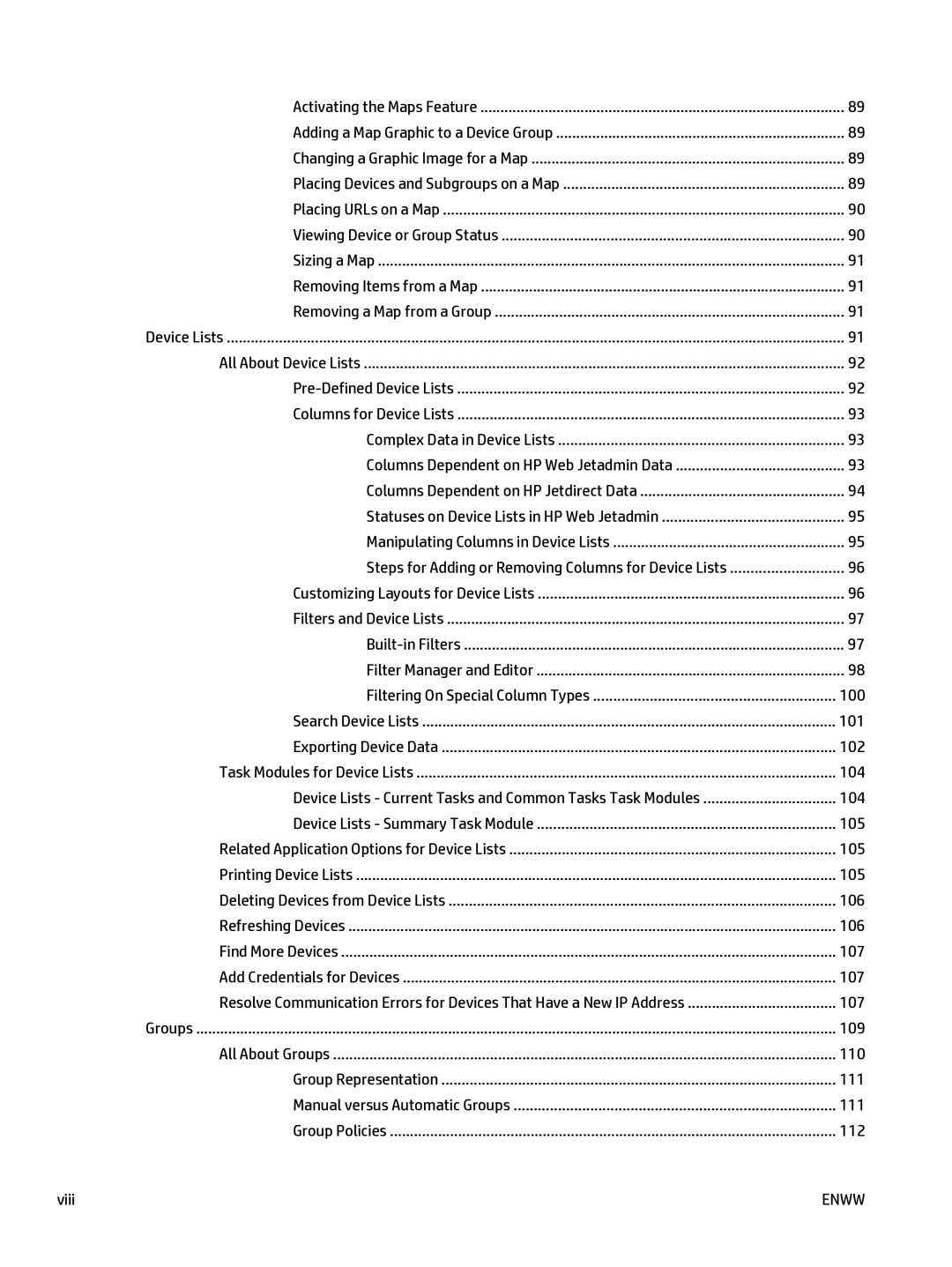 HP Web Jetadmin Software manual 100 