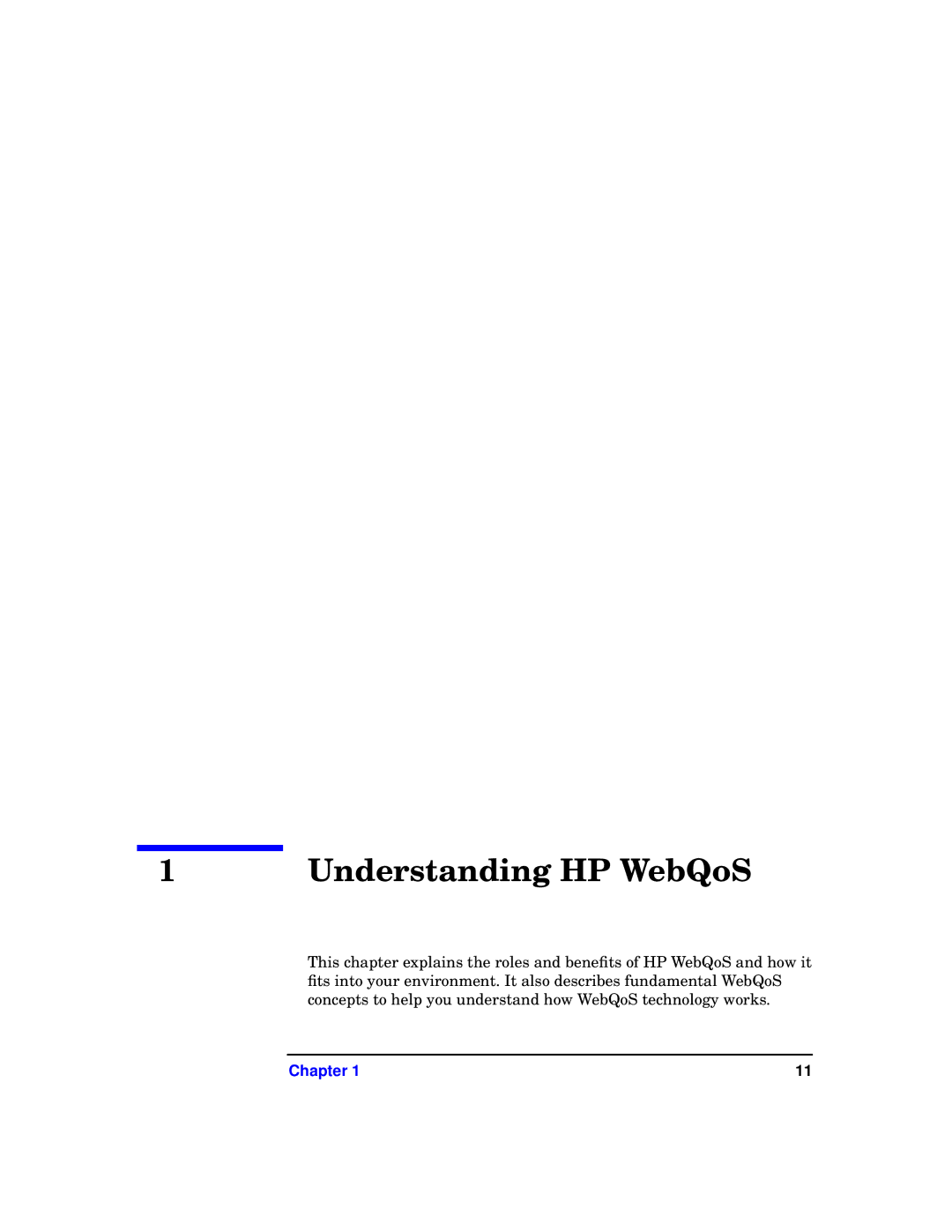 HP WebQoS Software manual Understanding HP WebQoS 