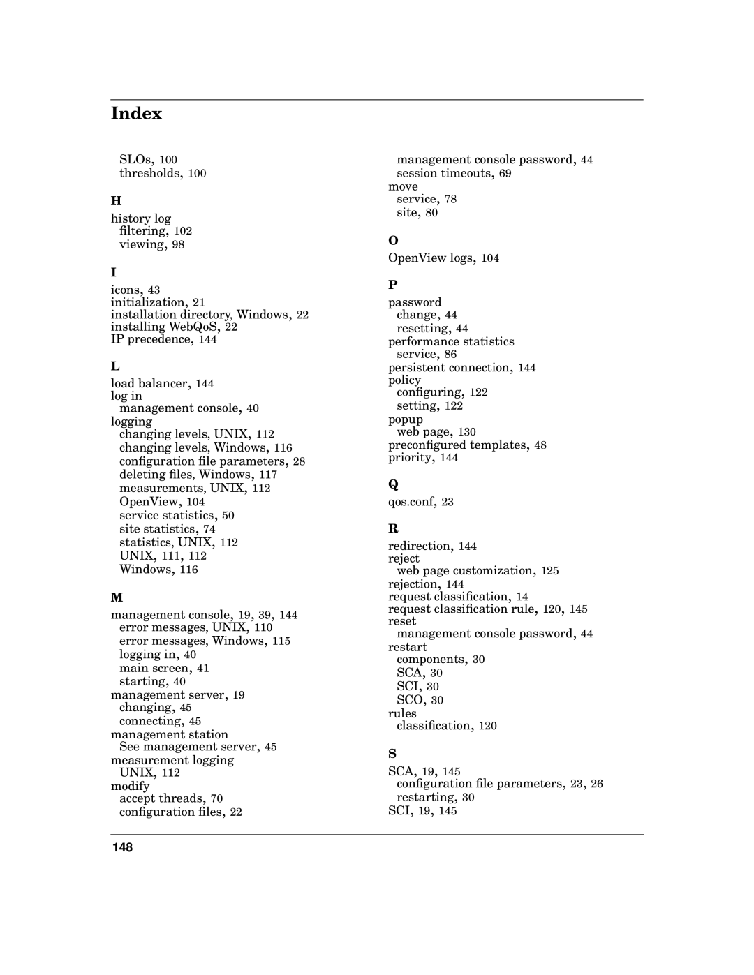 HP WebQoS Software manual 148 