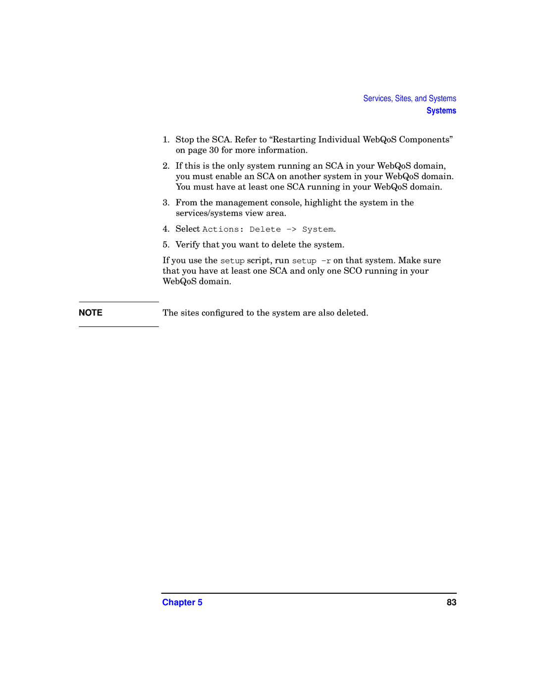 HP WebQoS Software manual Systems 