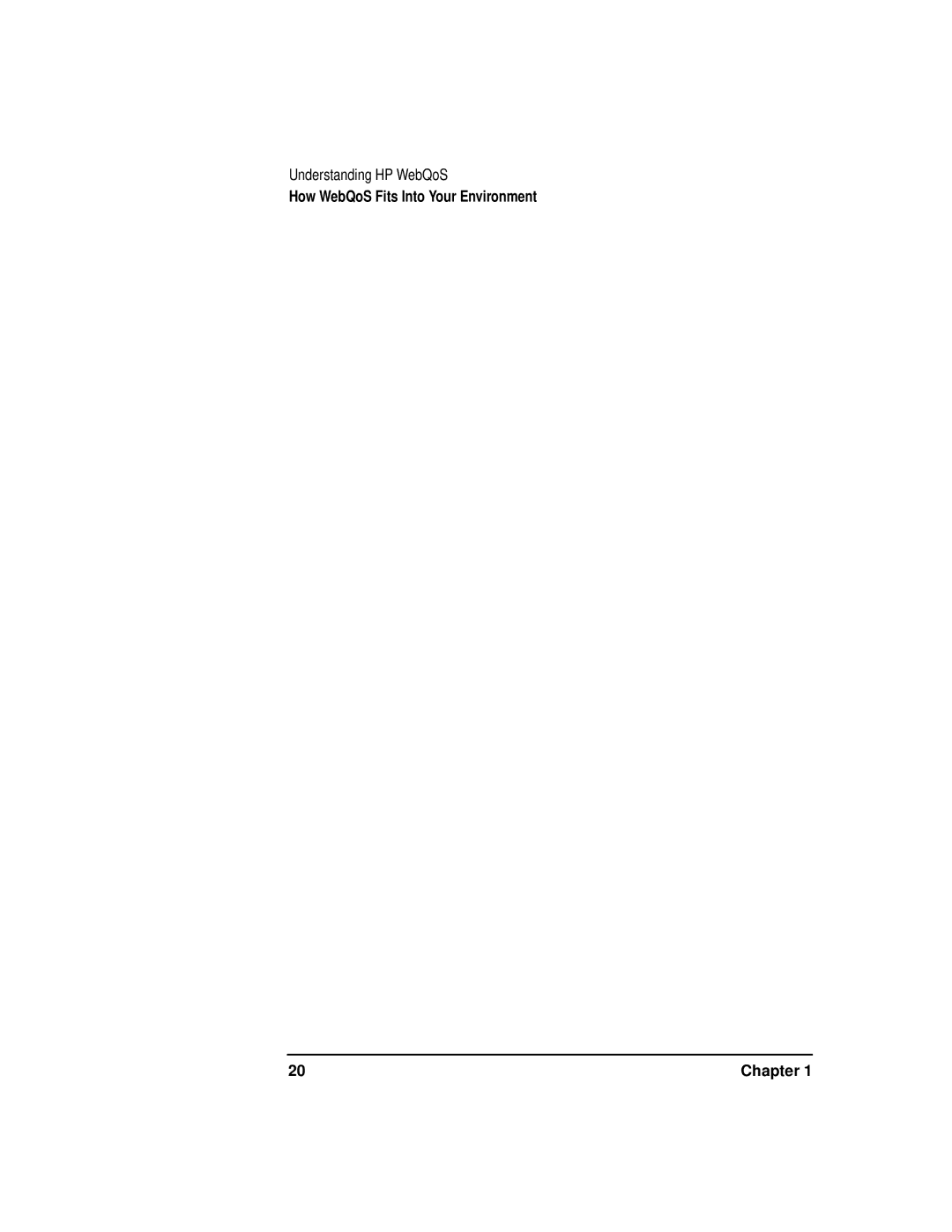 HP WebQoS Software manual How WebQoS Fits Into Your Environment Chapter 