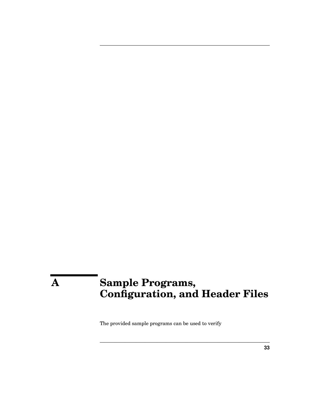 HP WebQoS Software manual Sample Programs, Conﬁguration, and Header Files 