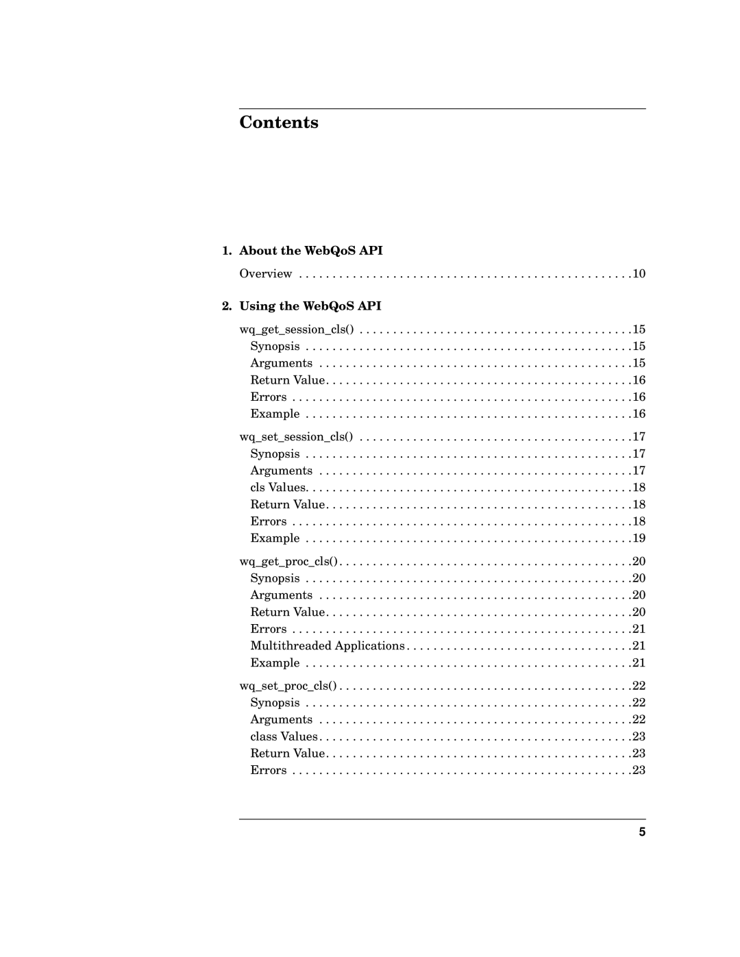 HP WebQoS Software manual Contents 