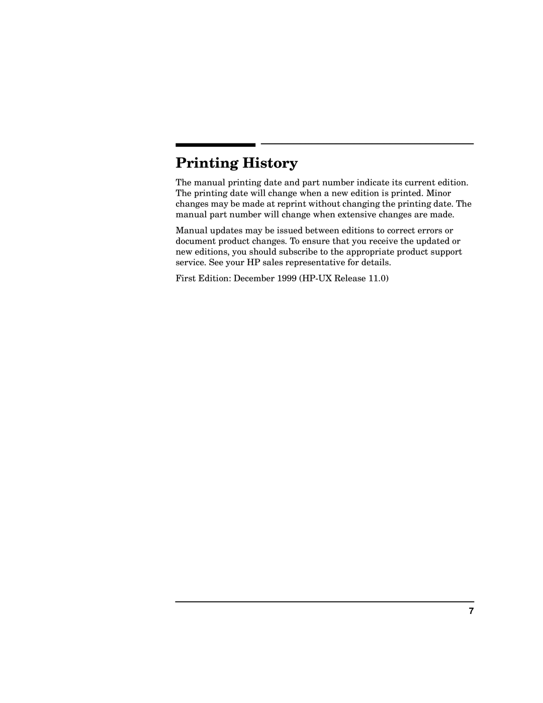 HP WebQoS Software manual Printing History 