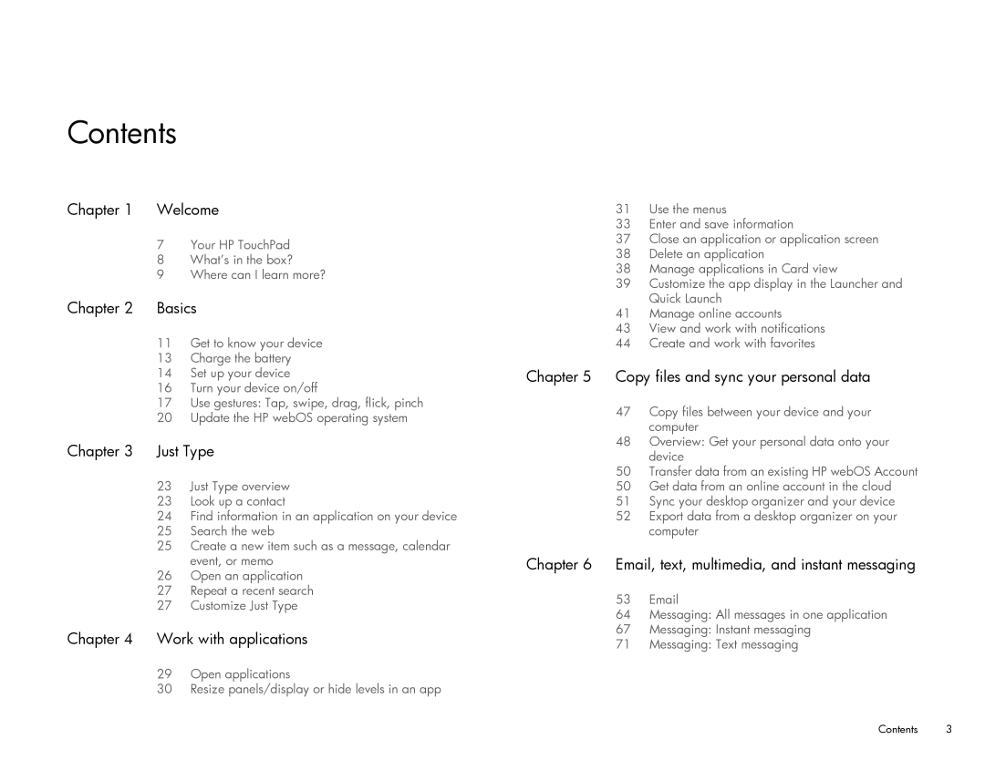 HP Wi-Fi manual Contents 