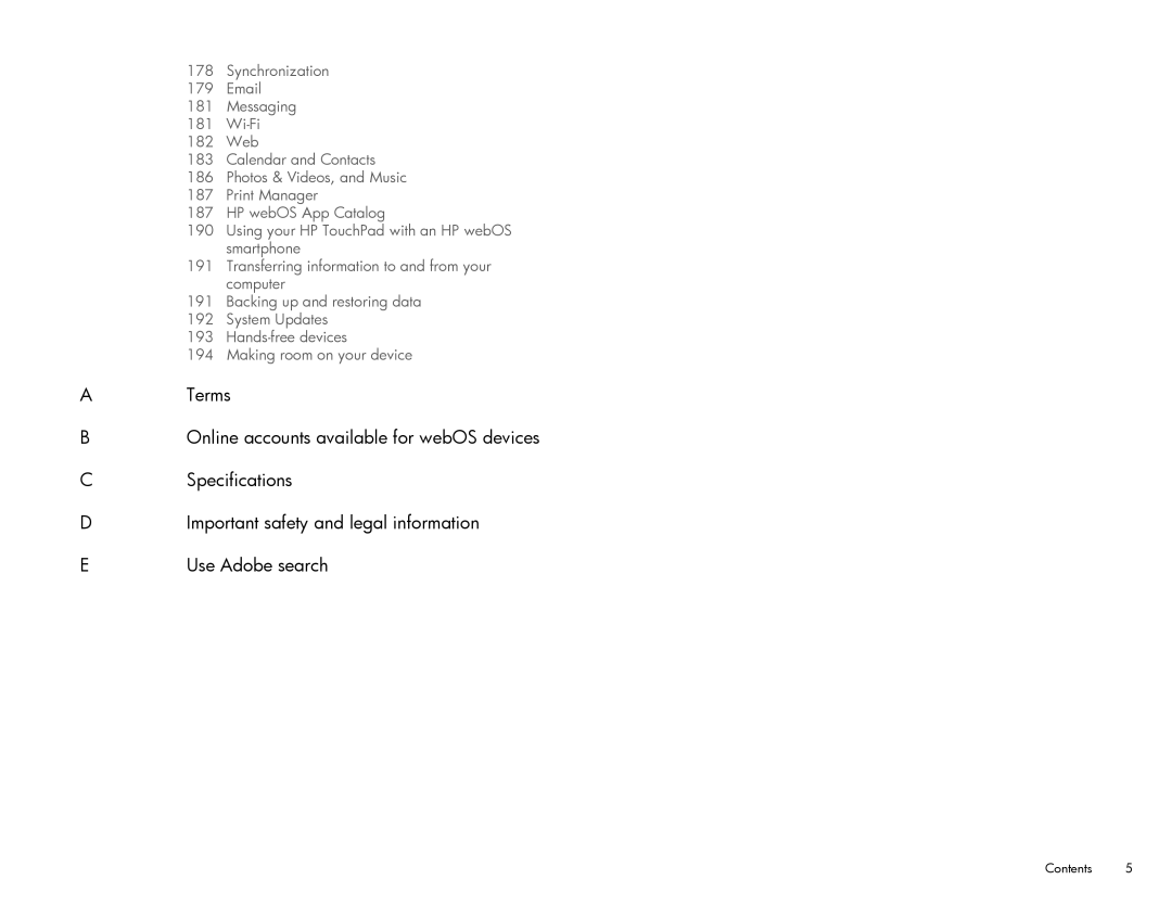 HP Wi-Fi manual Contents 