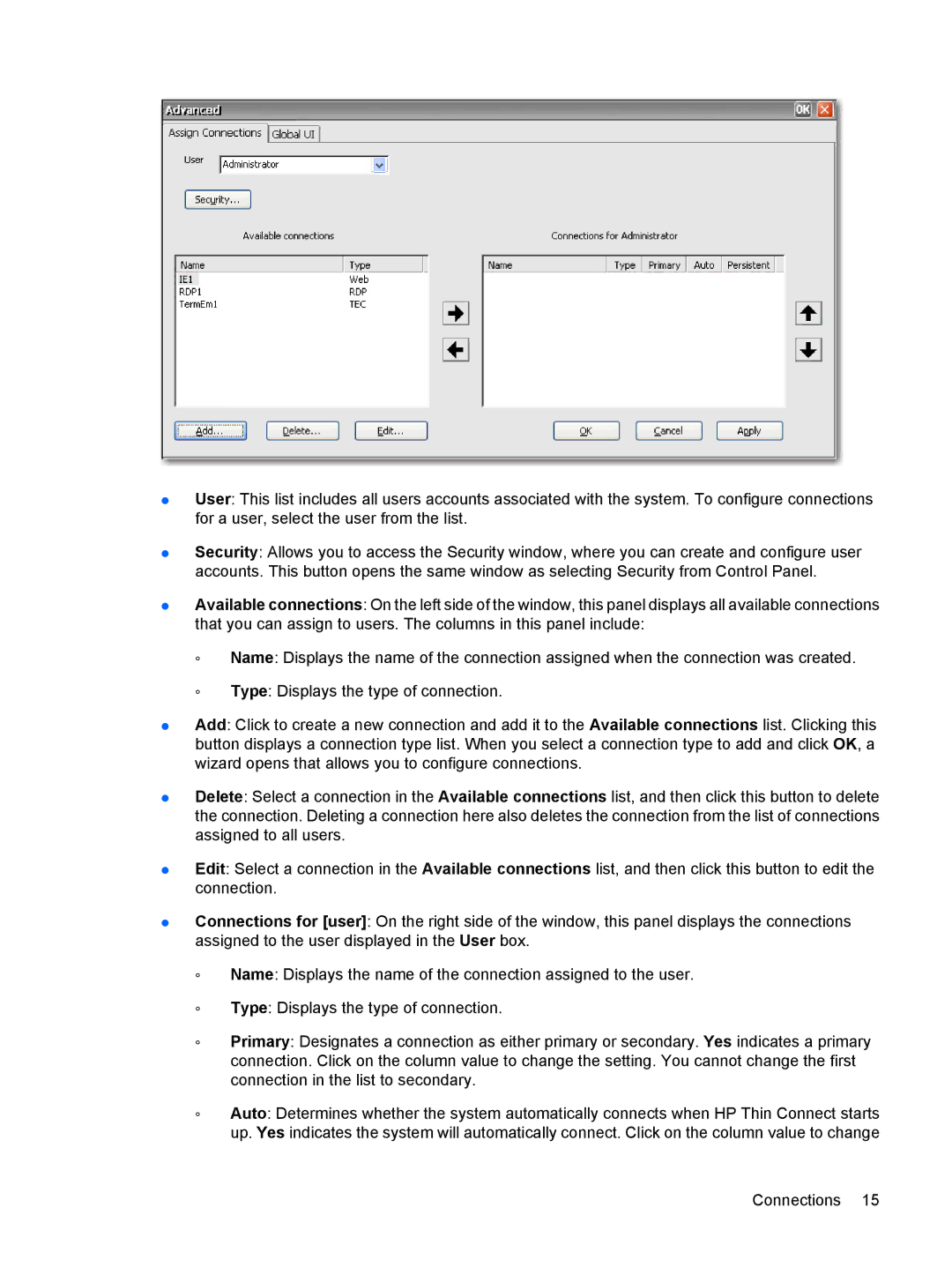 HP t5530, Windows CE 5.0 manual 