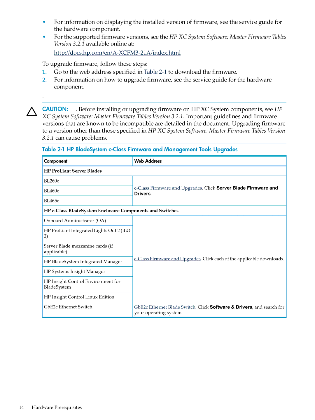 HP Workgroup System AWSXCIG-1A manual Can cause problems, HP c-Class BladeSystem Enclosure Components and Switches 