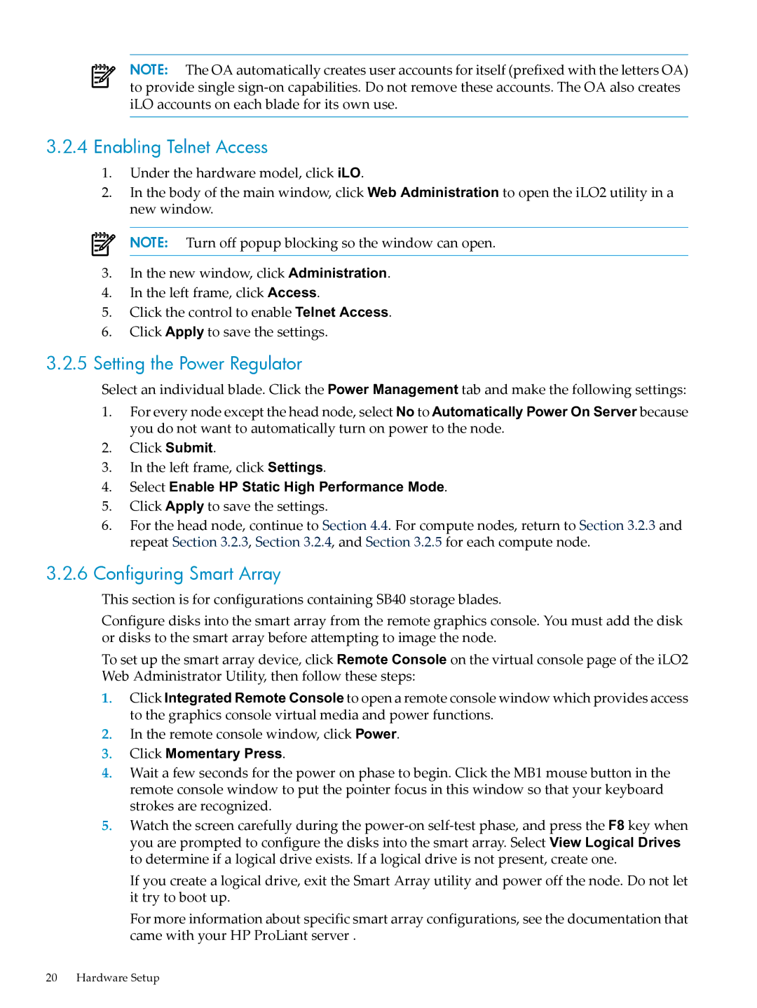 HP Workgroup System AWSXCIG-1A manual Enabling Telnet Access 