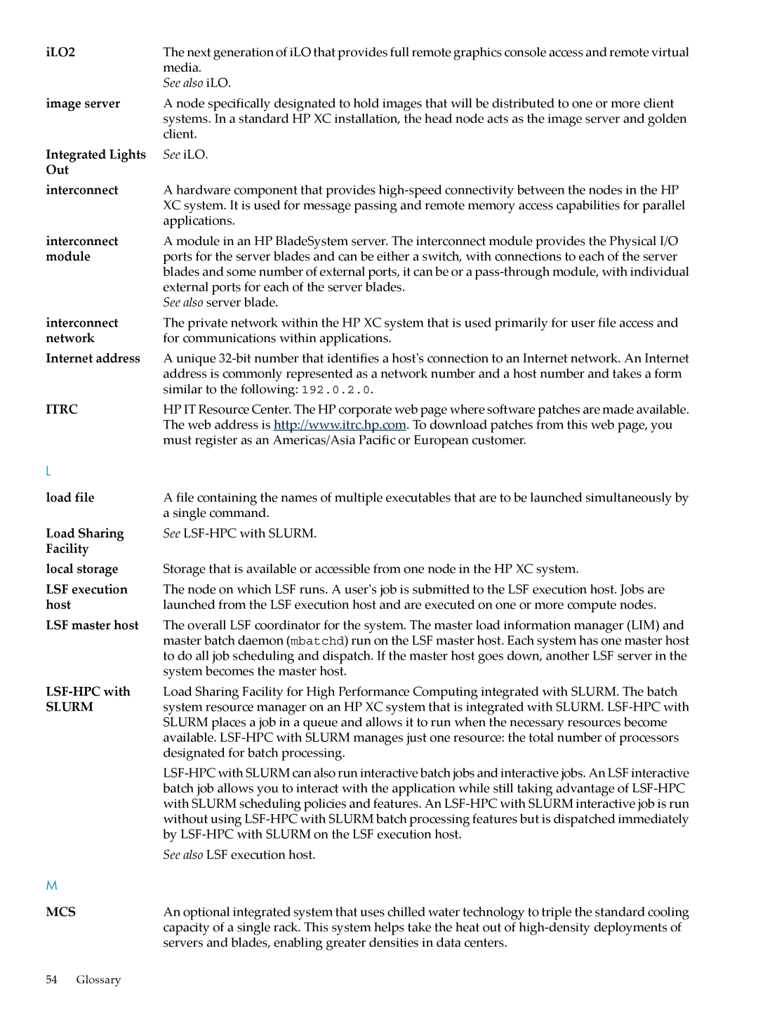 HP Workgroup System AWSXCIG-1A manual Itrc 