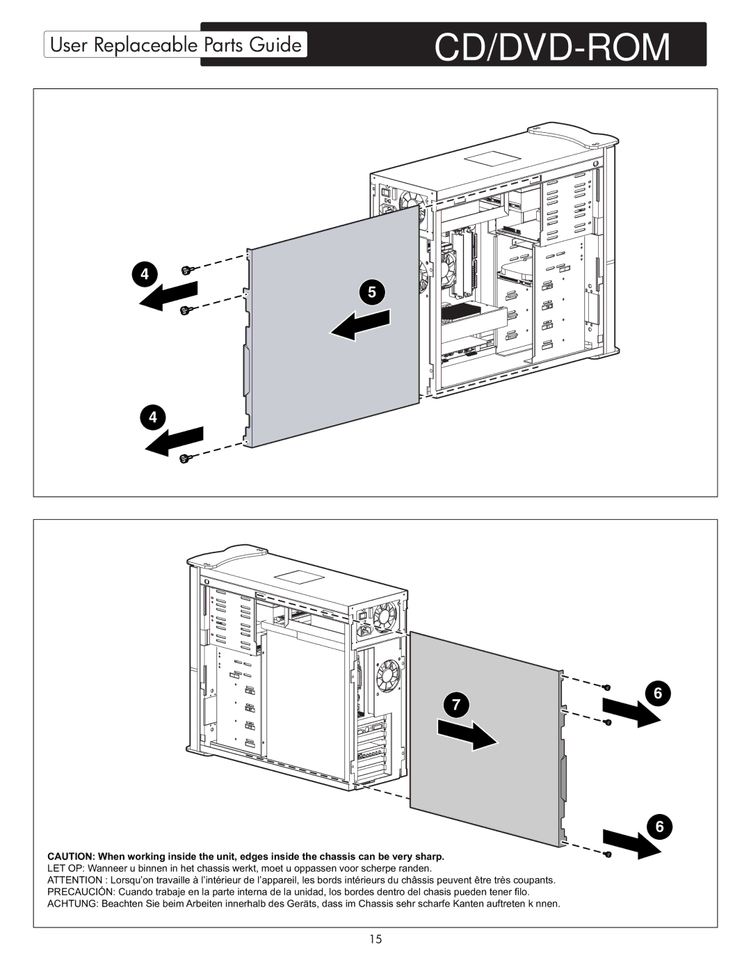 HP X09 manual User Replaceable Parts Guide 