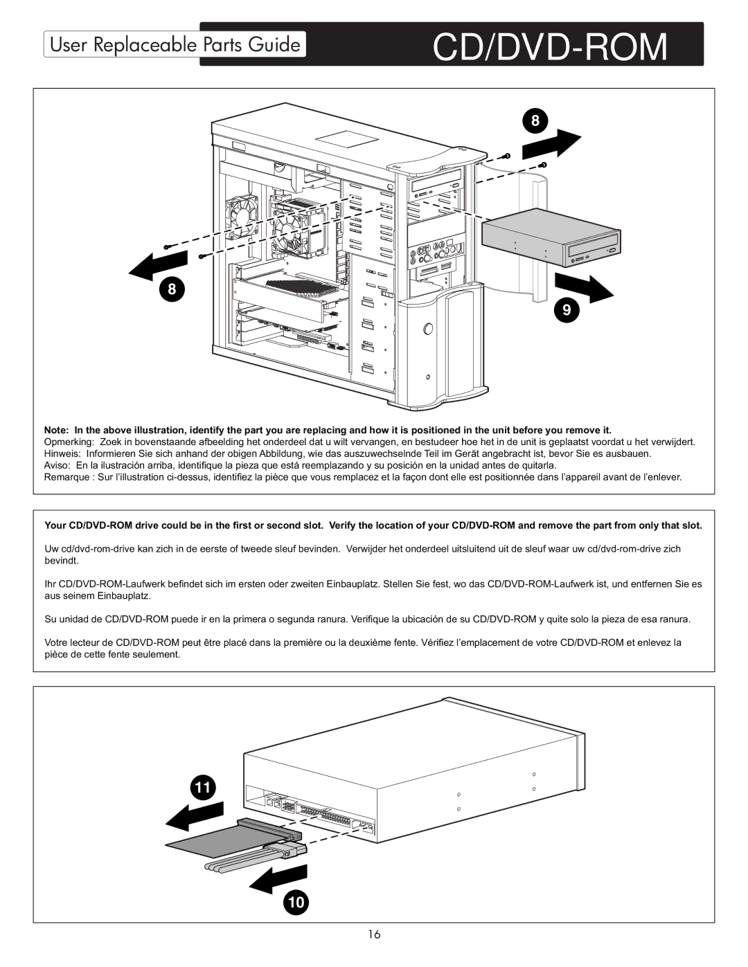 HP X09 manual Cd/Dvd-Rom 