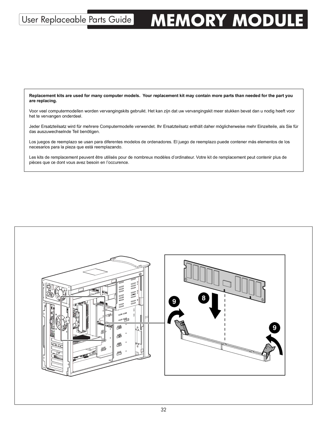 HP X09 manual Memory Module 