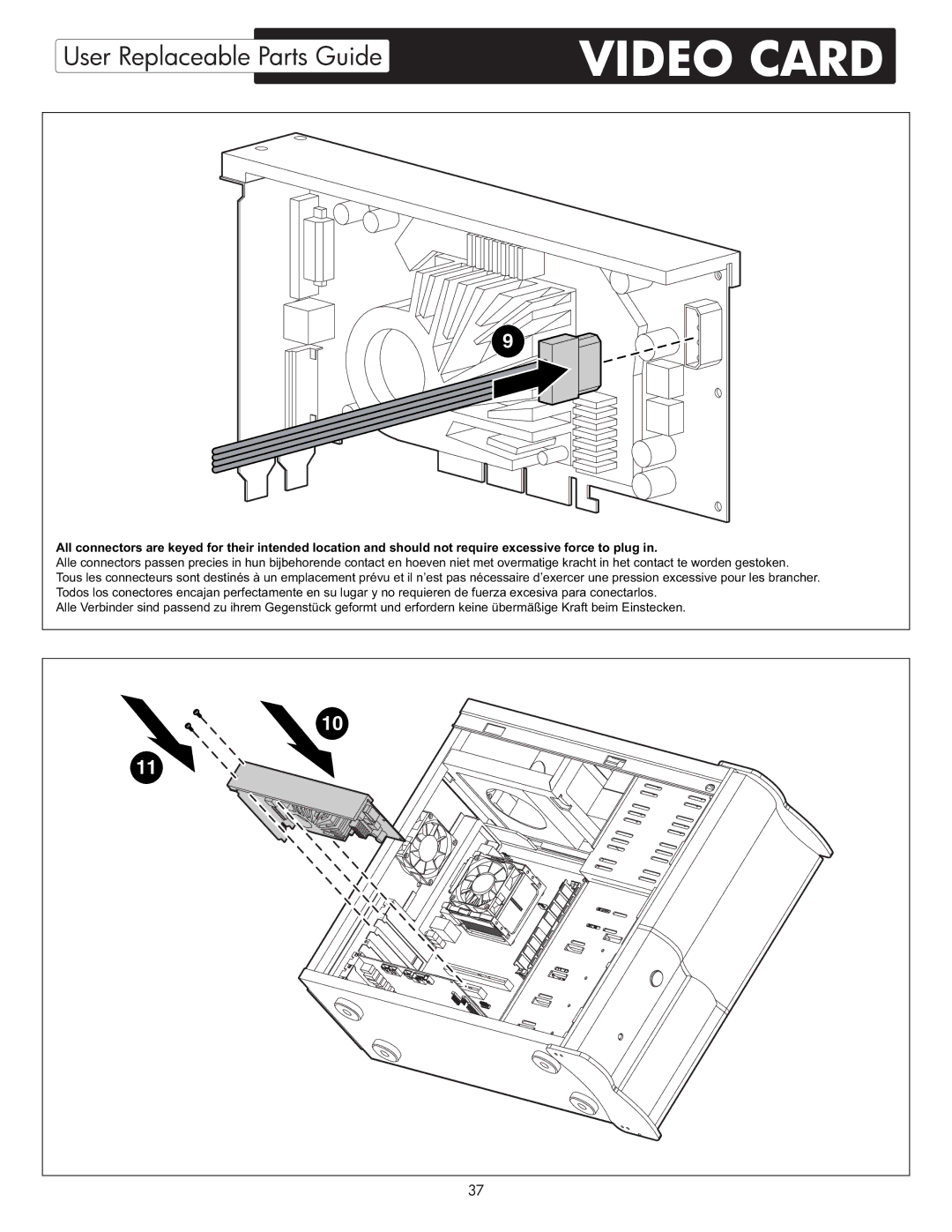 HP X09 manual Video Card 