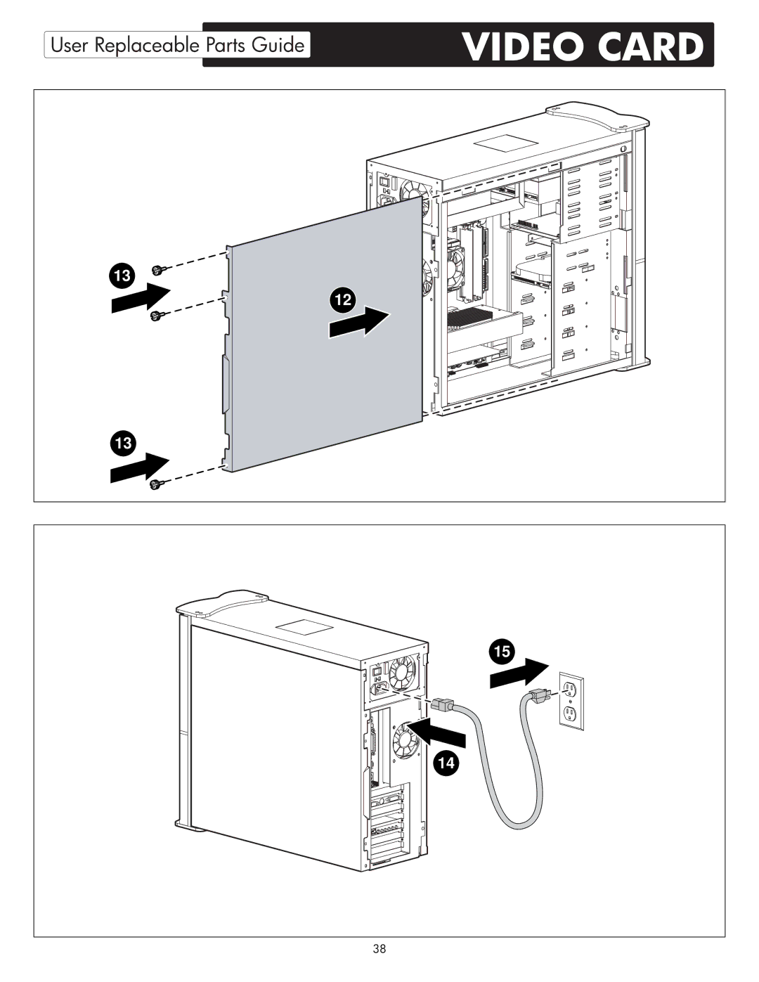 HP X09 manual User Replaceable Parts Guide 