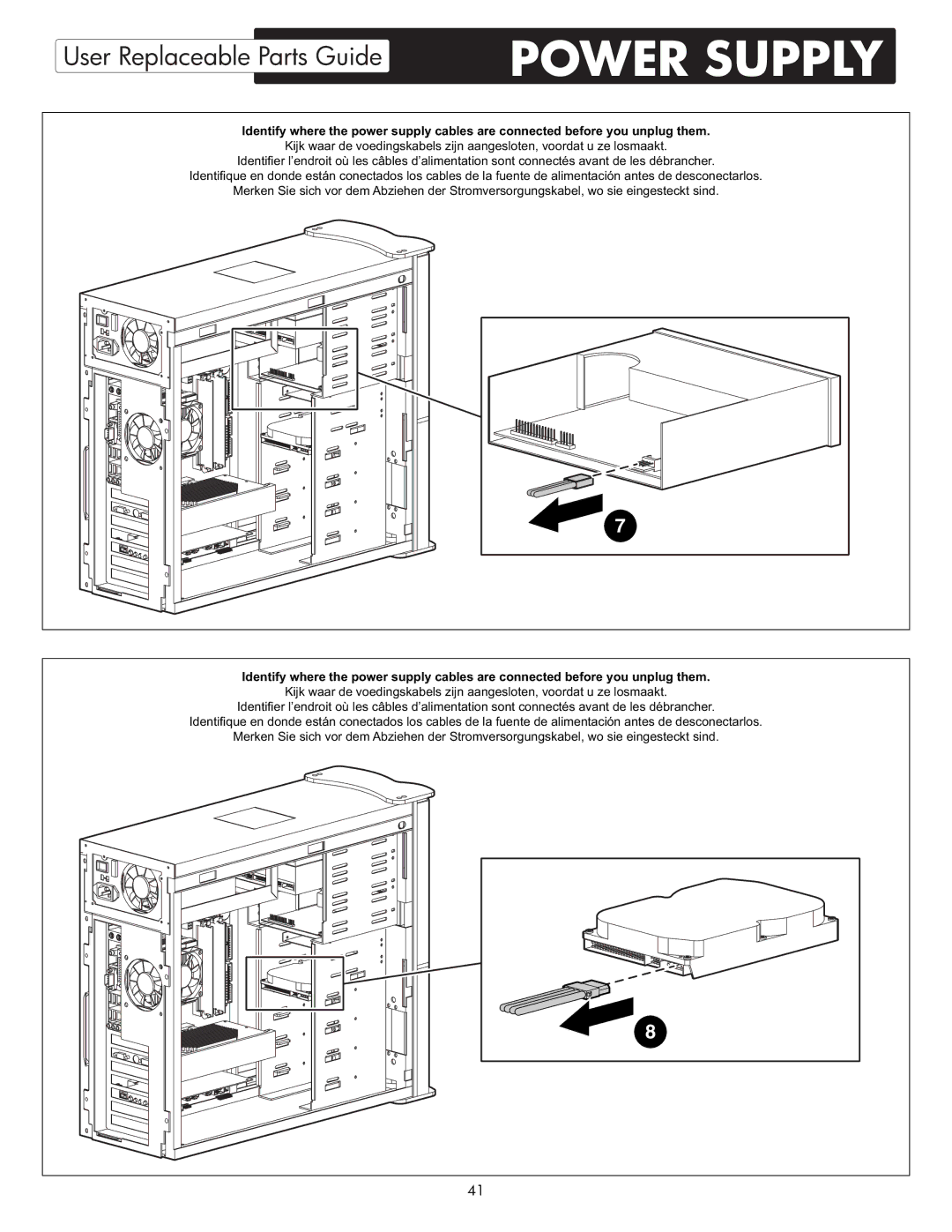 HP X09 manual Power Supply 