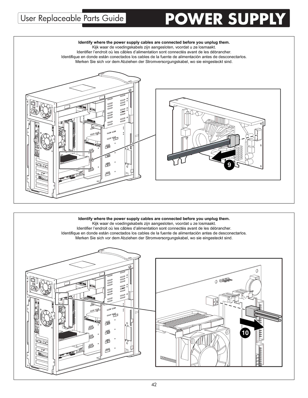 HP X09 manual Power Supply 