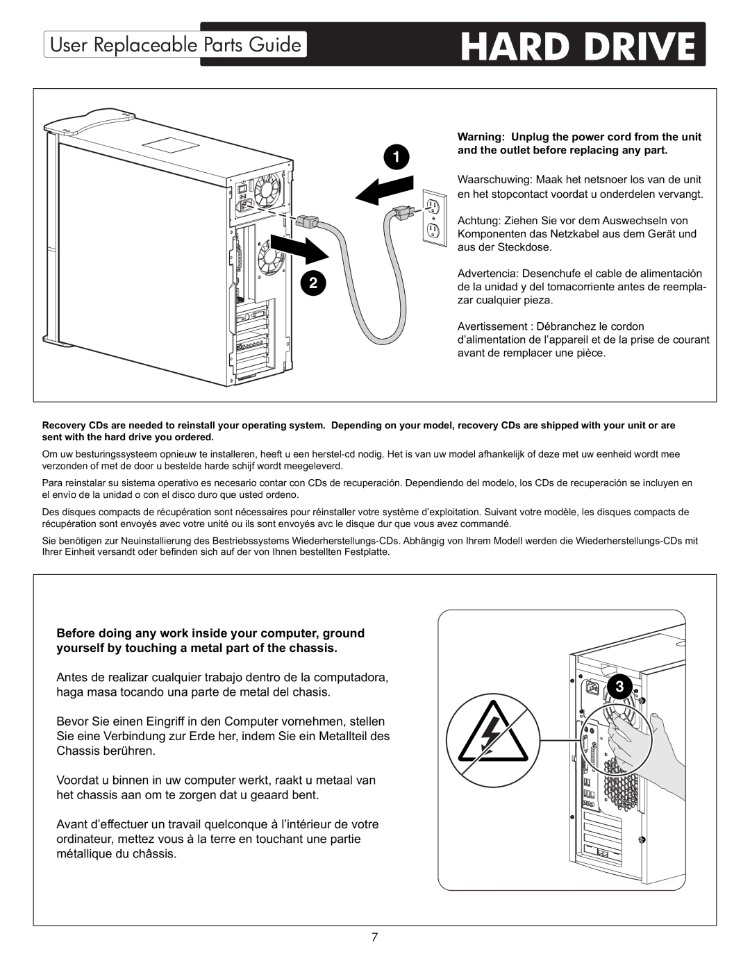 HP X09 manual Outlet before replacing any part 