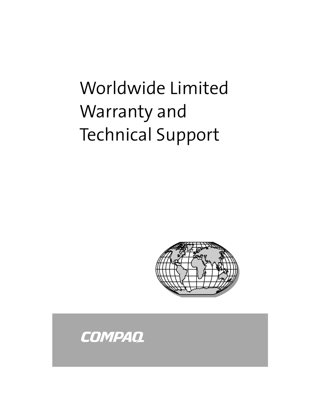 HP X1018CL, X1020US, X1012QV, X1010US, X1001US, X1002US, X1050US, R3001 manual Worldwide Limited Warranty and Technical Support 