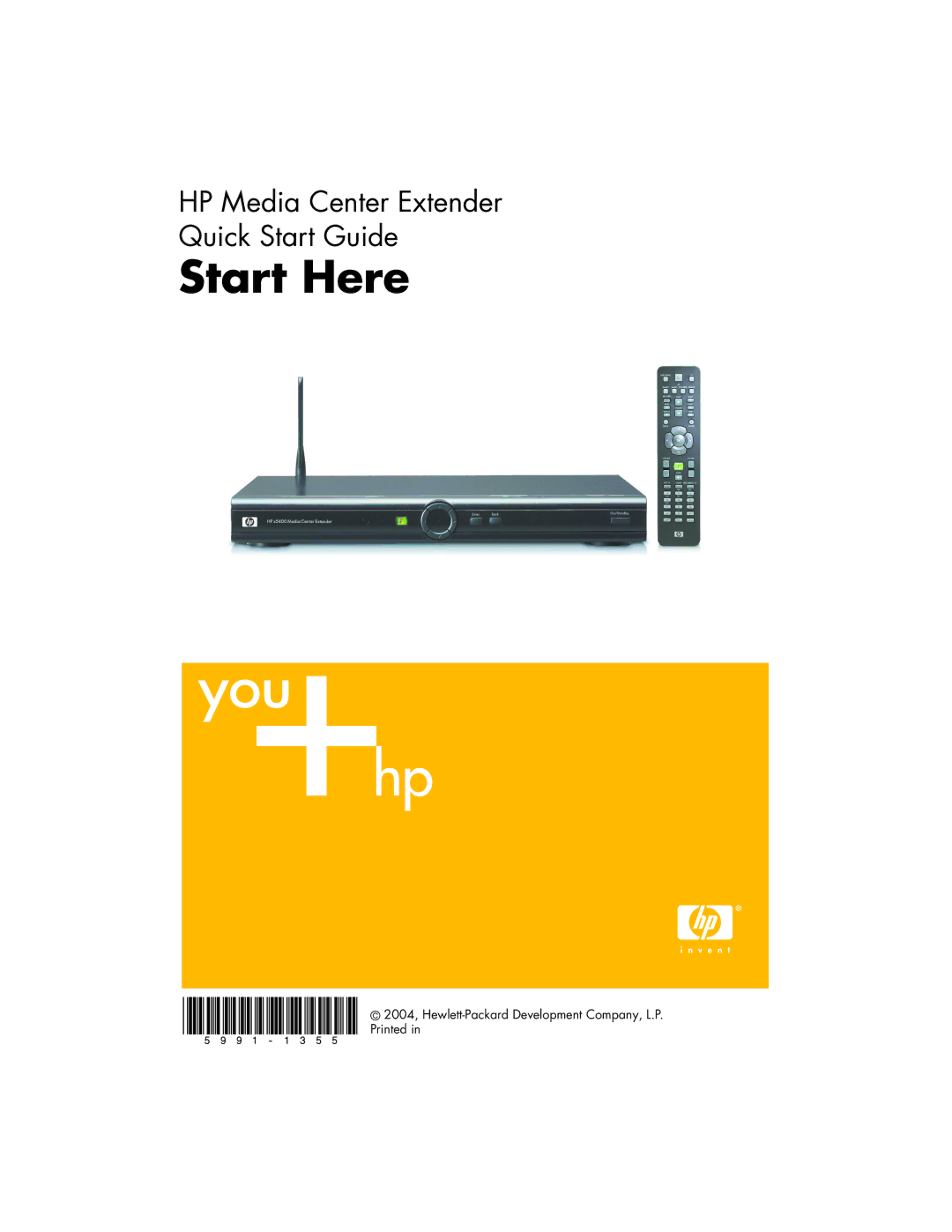 HP x5403 manual Start Here 