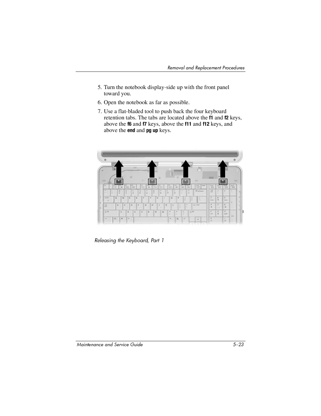 HP X6003XX, X6125CL, X6100, X6050US, X6050CA, X6001XX, X6002XX, X6000 manual Releasing the Keyboard, Part 