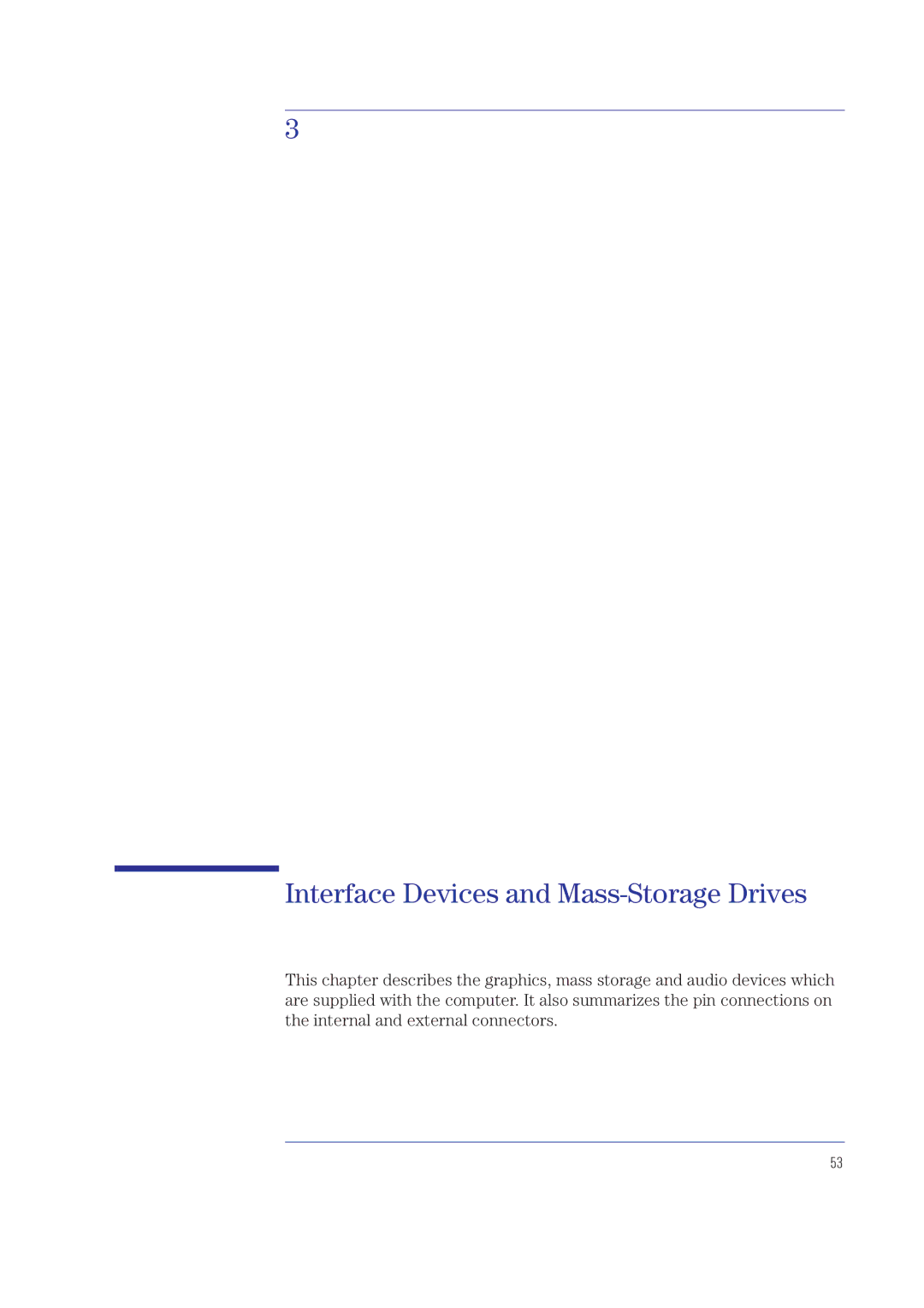 HP XA manual Interface Devices and Mass-Storage Drives 