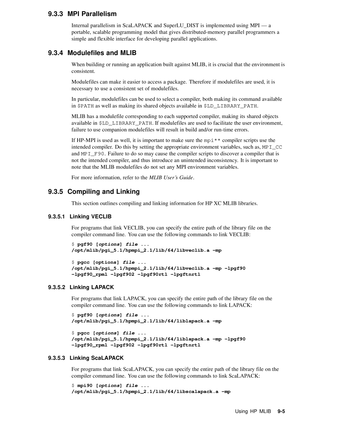 HP XC System 2.x Software manual $ pgcc options file 