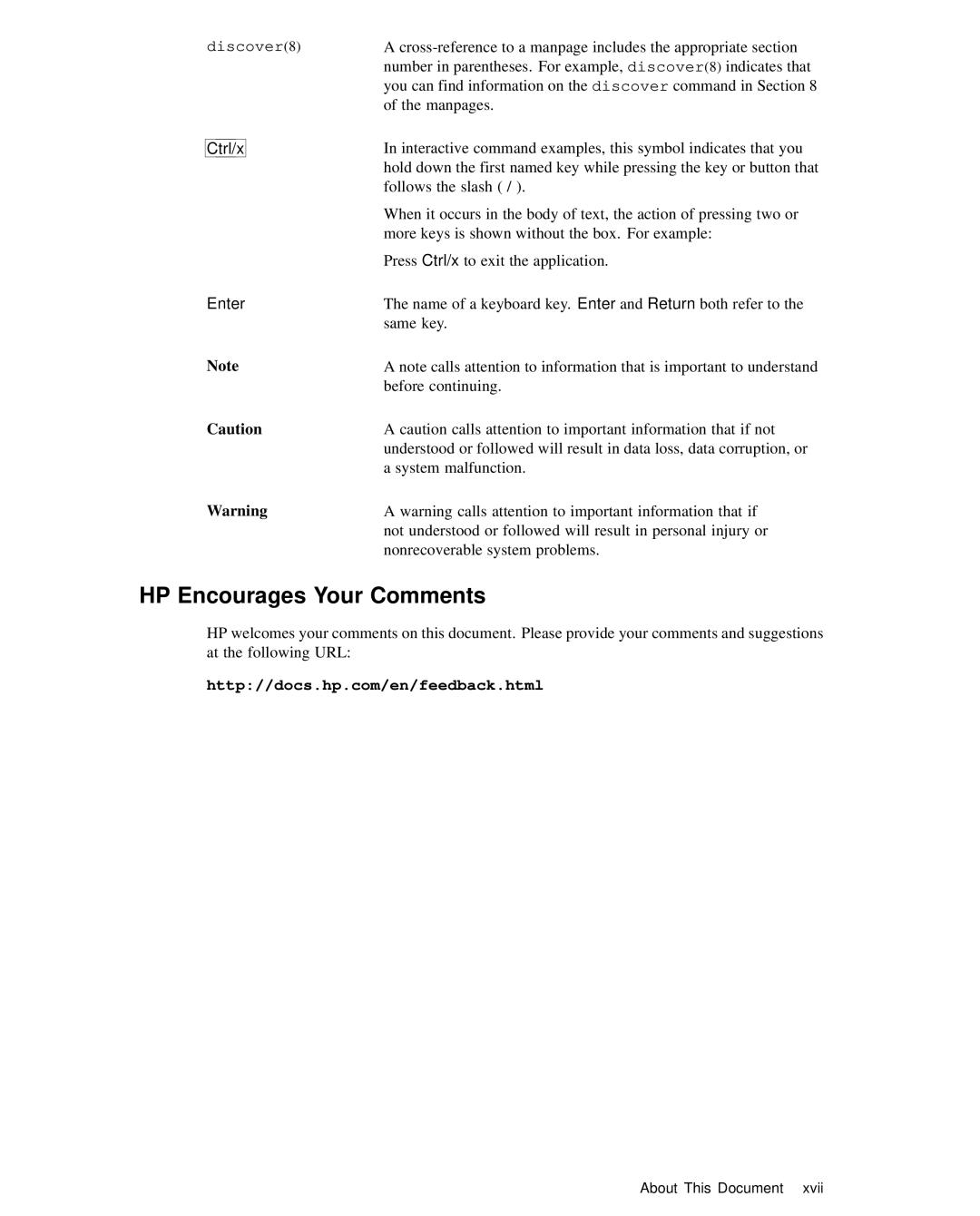 HP XC System 2.x Software manual HP Encourages Your Comments, Ctrl/x 