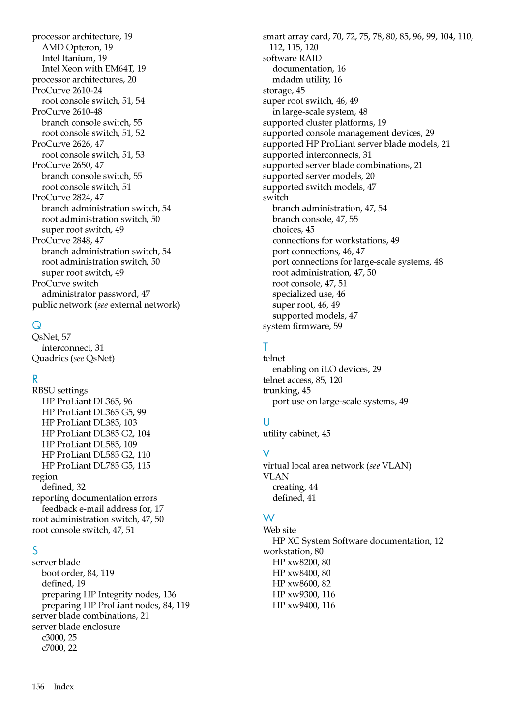 HP XC System Software 3.2.1 manual Vlan 