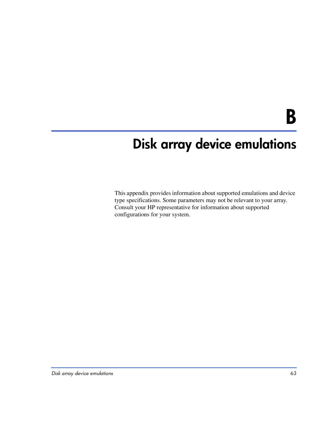 HP XP10000, XP128 manual Disk array device emulations 