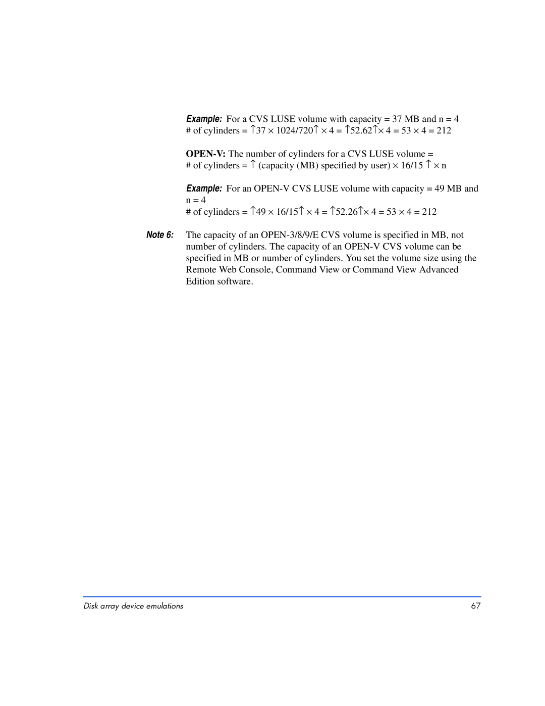 HP XP10000, XP128 manual Disk array device emulations 