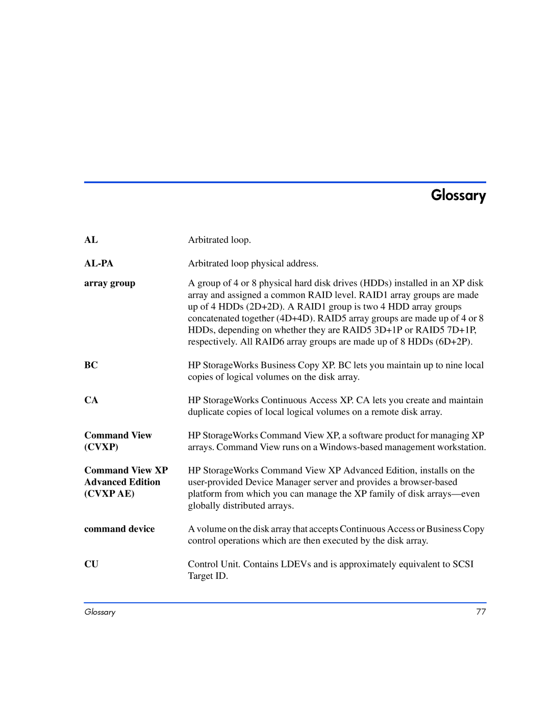 HP XP10000, XP128 manual Array group, Command View XP, Advanced Edition, Command device 