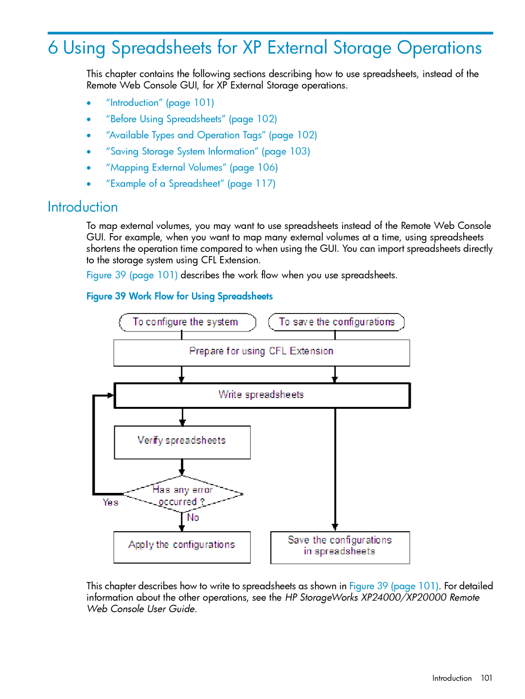 HP XP24000, XP20000 manual Using Spreadsheets for XP External Storage Operations, Introduction 