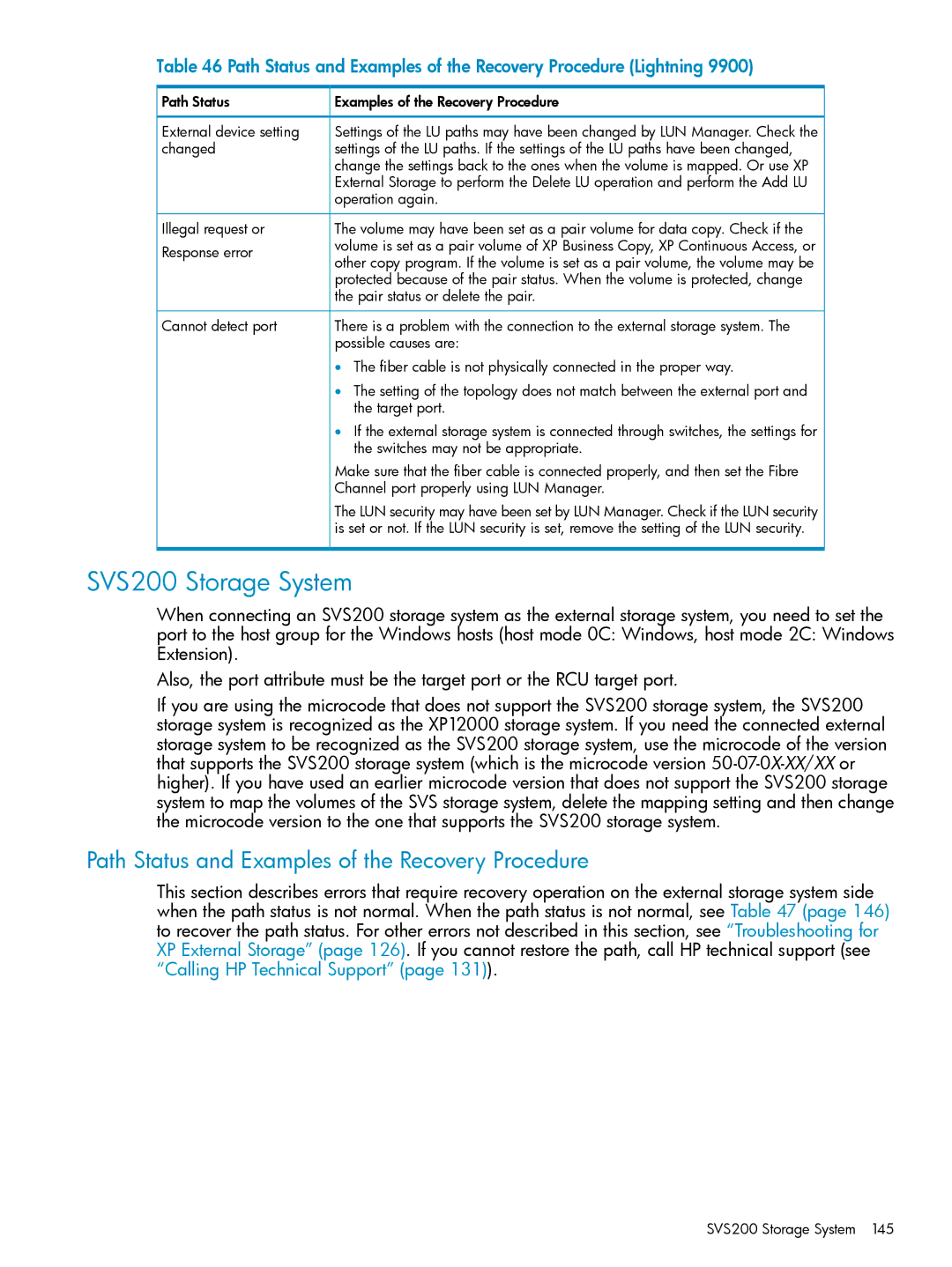 HP XP24000, XP20000 manual SVS200 Storage System 