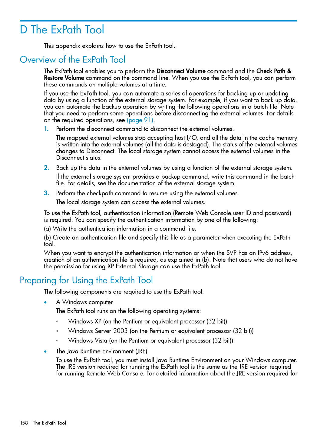 HP XP20000, XP24000 manual Overview of the ExPath Tool, Preparing for Using the ExPath Tool 