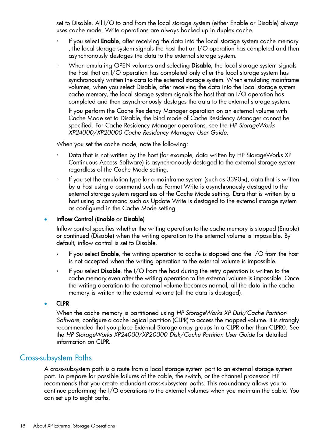 HP XP20000, XP24000 manual Cross-subsystem Paths, Clpr 