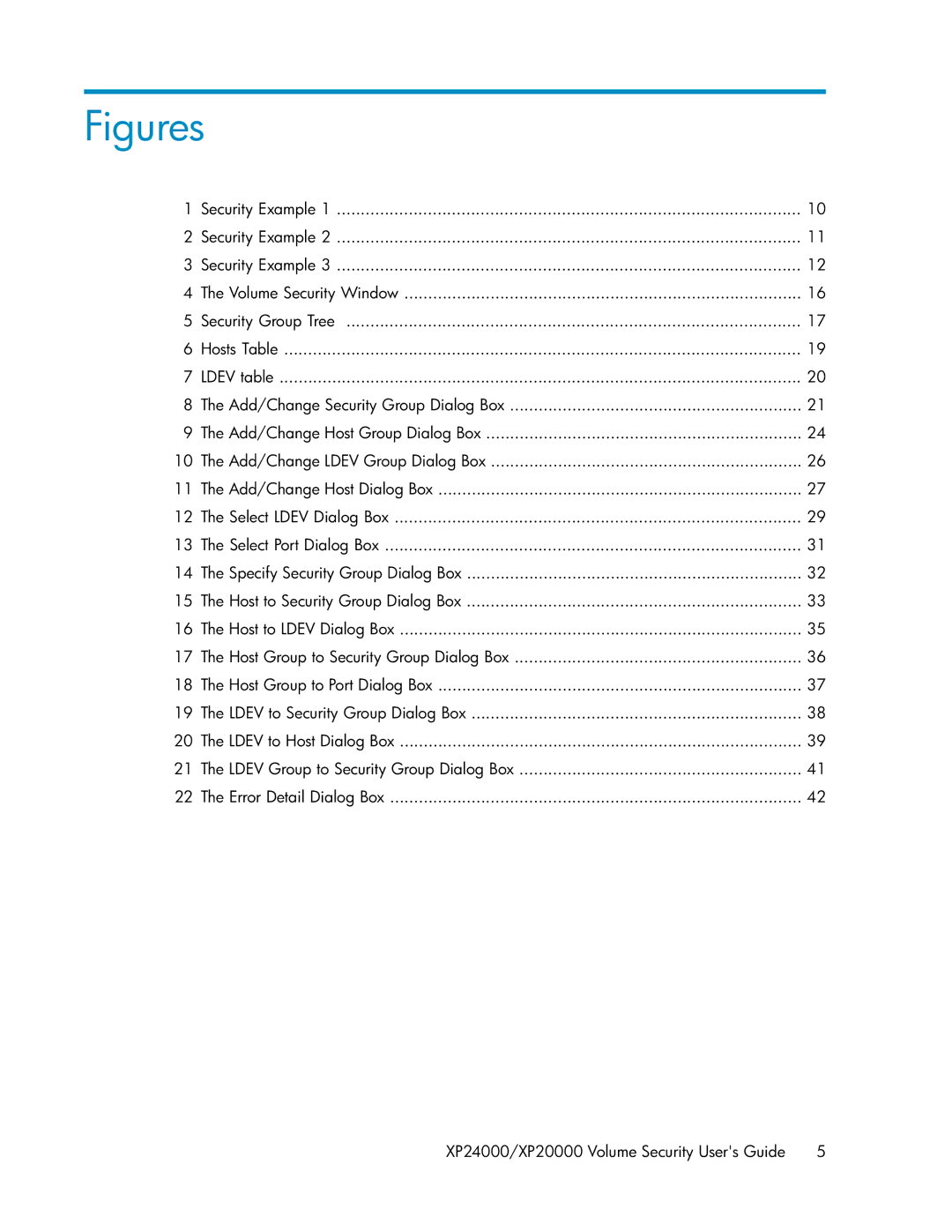 HP XP24000 manual Figures 