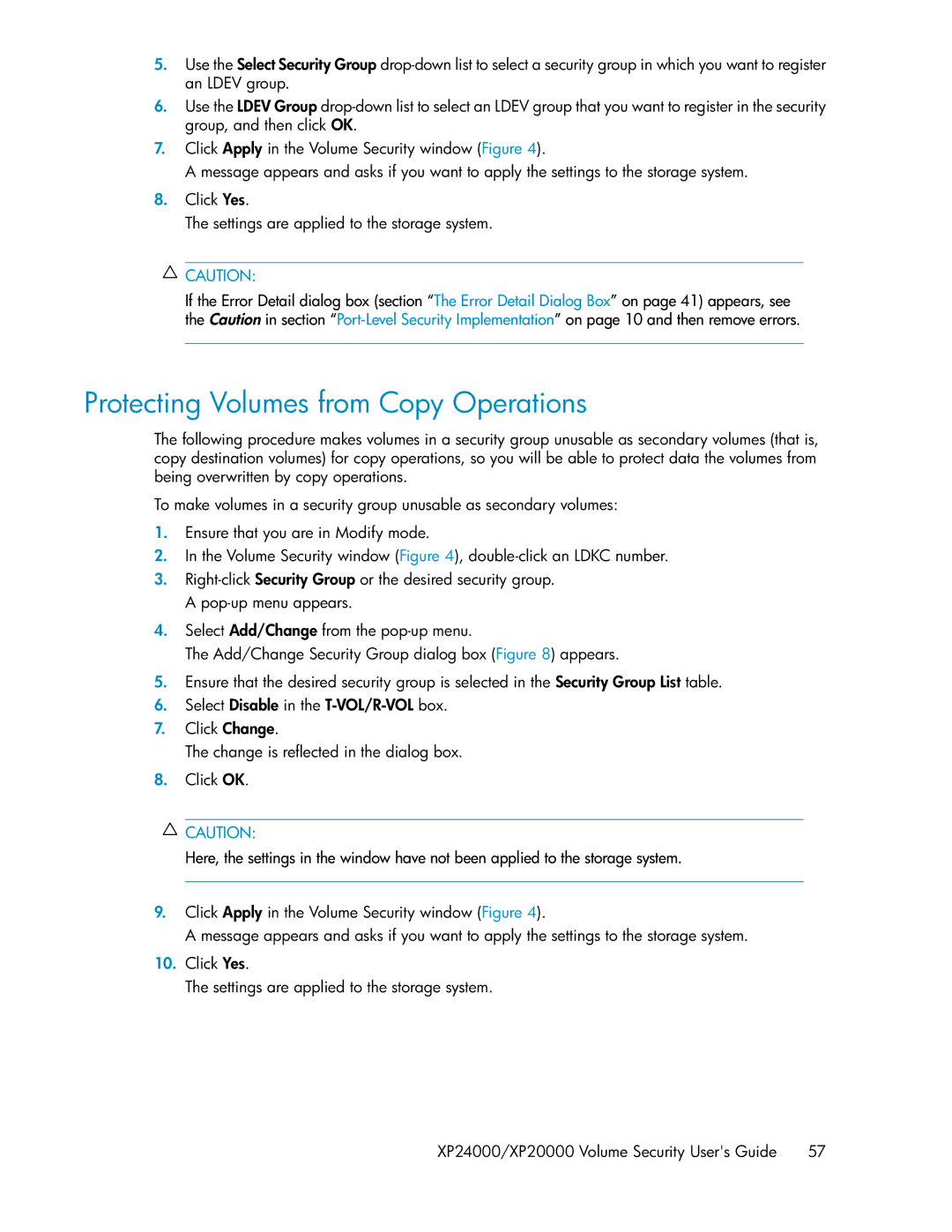 HP XP24000 manual Protecting Volumes from Copy Operations 