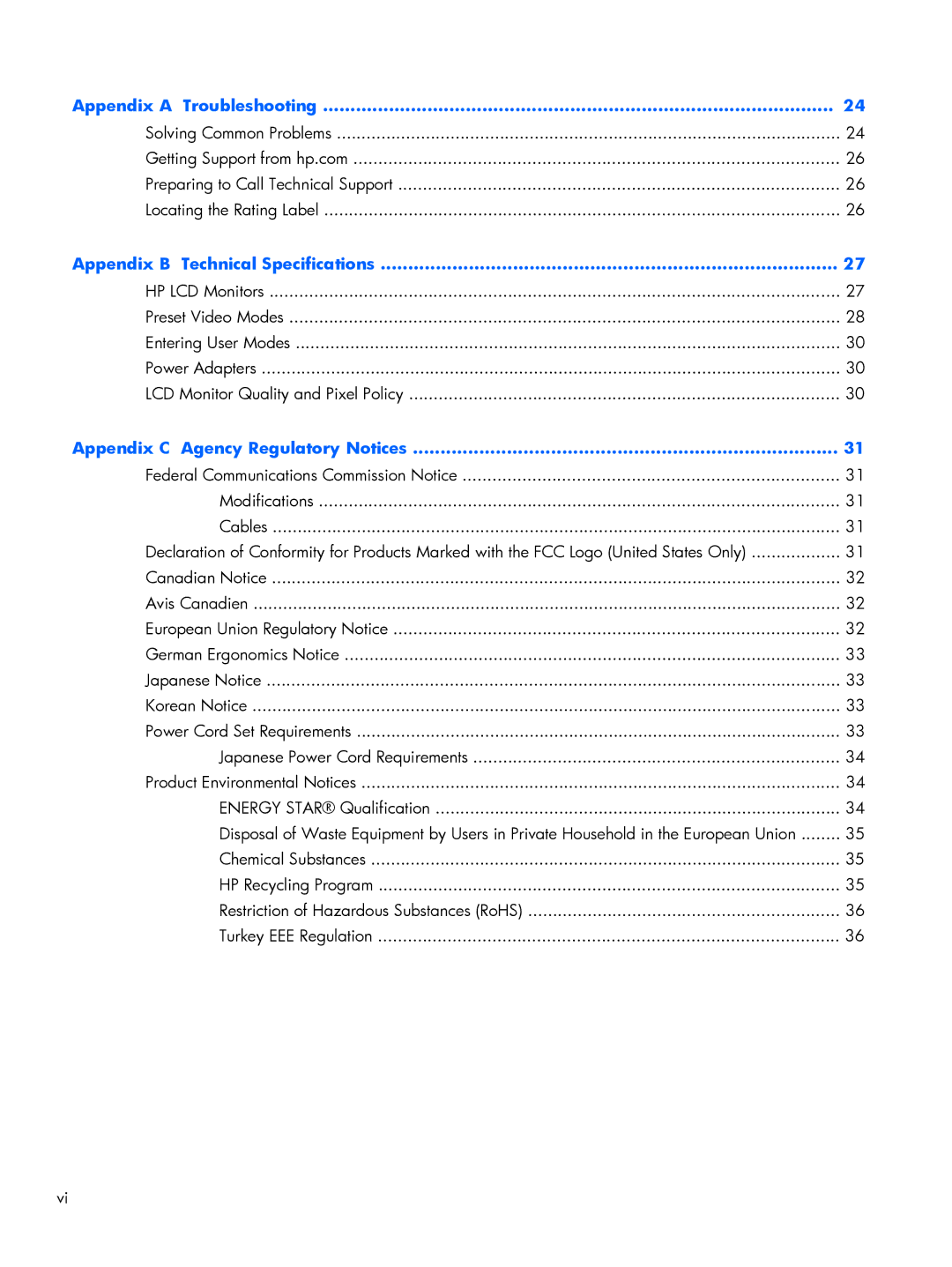 HP XP599AAABA, 2011XI manual Appendix a Troubleshooting 