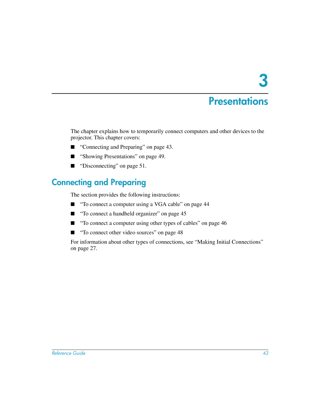 HP xp8010, xp8020 manual Presentations, Connecting and Preparing 