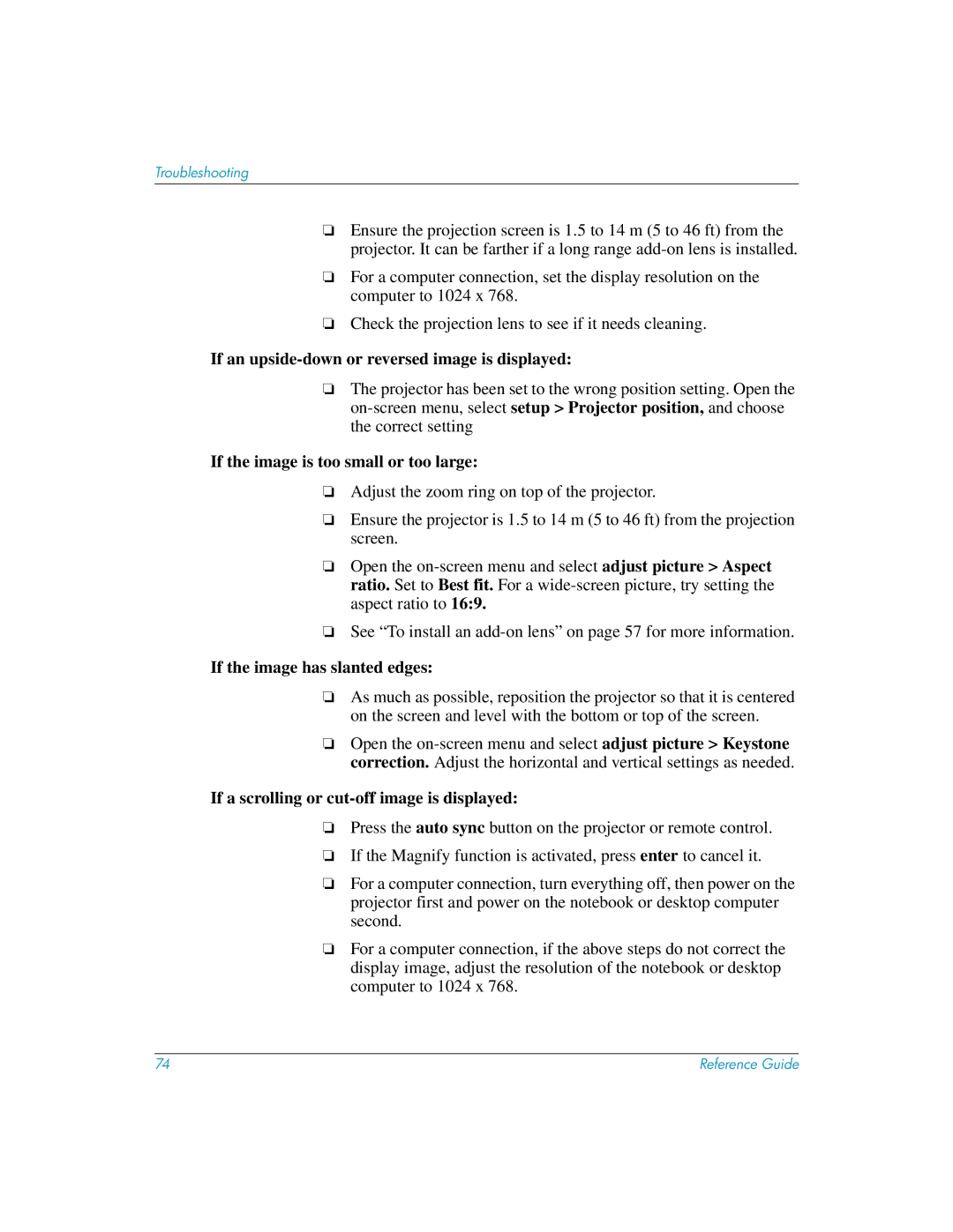 HP xp8020, xp8010 manual If an upside-down or reversed image is displayed, If the image is too small or too large 