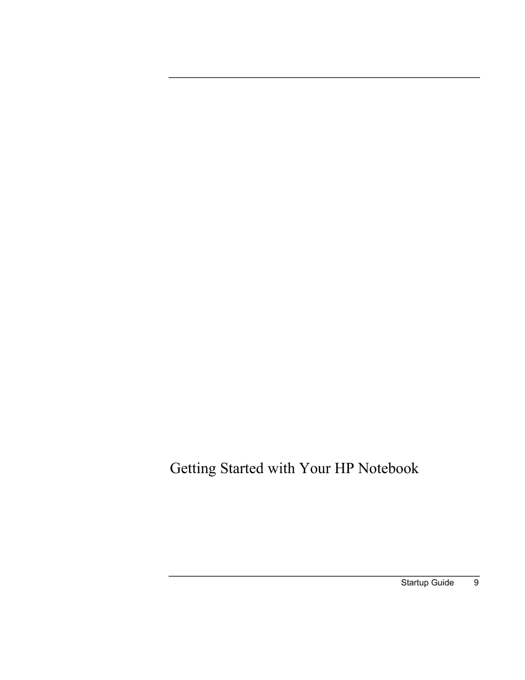 HP XU manual Getting Started with Your HP Notebook 