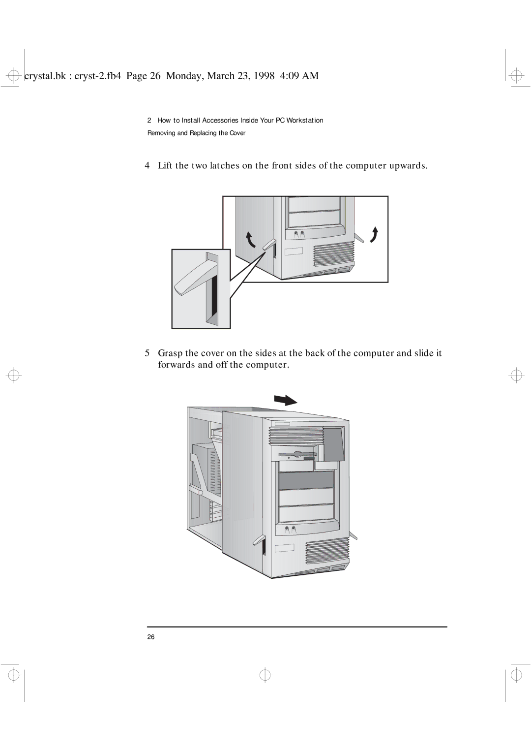 HP XU manual Crystal.bk cryst-2.fb4 Page 26 Monday, March 23, 1998 409 AM 