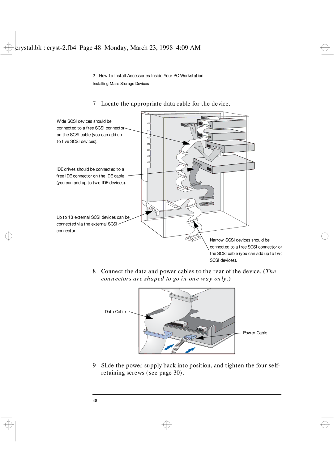 HP XU manual Locate the appropriate data cable for the device 