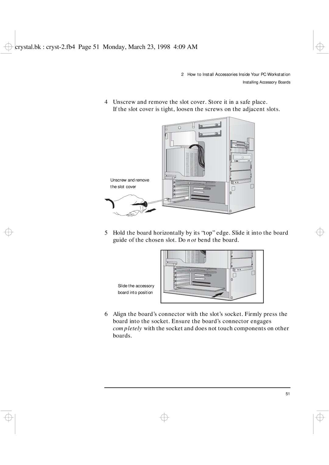 HP XU manual Crystal.bk cryst-2.fb4 Page 51 Monday, March 23, 1998 409 AM 